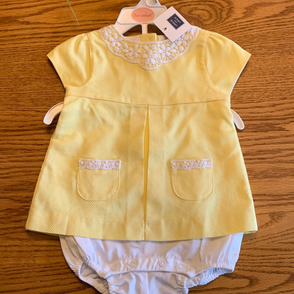NWT Janie and Jack one piece spring outfit